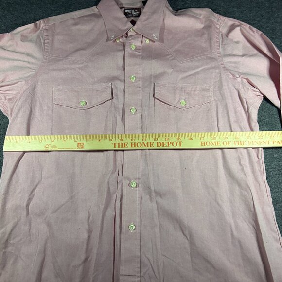 Luskey's Ryon's VTG Pink Western Shirt Mens Large Cowboy Rodeo Distressed 70s - Picture 4 of 11
